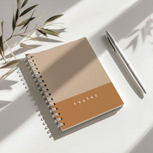 Blozende Kleurblok Aangepaste Naam Notitieboek