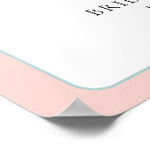 Blozende koffers Miss to Mrs Bruidsmeisje feest we Poster (Hoek)