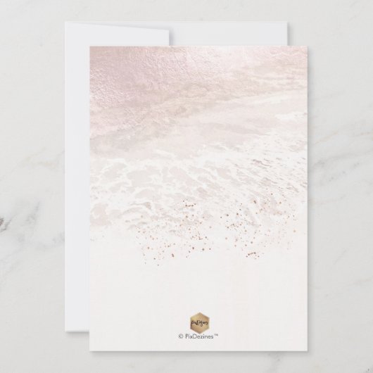 Blozende Kust / Kustlijn / Bruiloftsfeest aan het  Kaart (Achterkant)