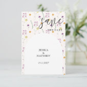 Blozende landelijke sprookjestuin save the date (Staand voorkant)