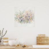 Blozende lavendel Cosmos Boeket Poster (Keuken)