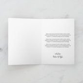 Blozende mooie boog trouwfoto Liefde & Dank Bedankkaart (Binnen)