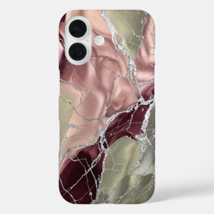 Blozende Olijf Marmeren Hoesje Zilver Luxe