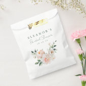 Blozende Pioen Roze Waterverf Bruiloftsfeest Bedankzakje (Gezegeld)