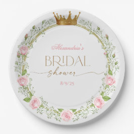 Blozende Romance: Roze Rozen & Baby's Adem Papieren Bordje