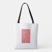 Blozende Roos Bloemige Schouder Tote Bag (Achterkant)