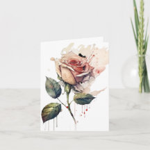 Blozende Roos Liefdeskaart