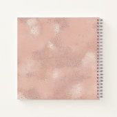 Blozende Roze Abstracte Textuur Notitieboek (Achterkant)