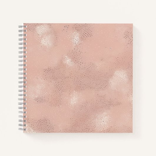 Blozende Roze Abstracte Textuur Notitieboek (Voorkant)