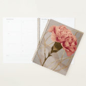 Blozende Roze Anjer Bloemig Goud Planner (Display)
