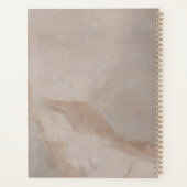 Blozende Roze Anjer Bloemig Goud Planner (Achterkant)
