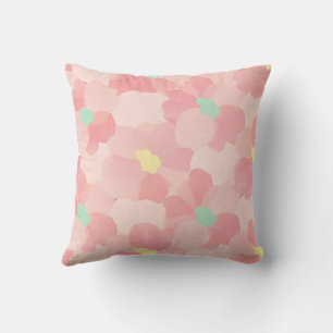 Blozende Roze Aquarel Bloemen Kussen