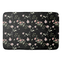 Blozende Roze Aquarel Bloemendecor Zwart 