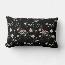 Blozende Roze Aquarel Bloemendek Zwart 