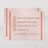 Blozende Roze Aquarel Grappig Wees Mijn Bruidsjonk (Voorkant / Achterkant)