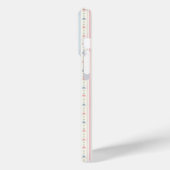 Blozende Roze Blauwe Waterverf Bloem Strepen Case-Mate iPhone Case (Achterkant / Links)