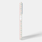 Blozende Roze Blauwe Waterverf Bloem Strepen Case-Mate iPhone Case (Achterkant / Rechts)