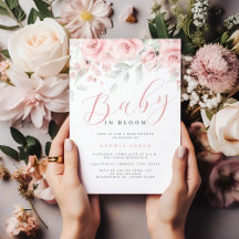 Blozende Roze Bloem Meisje Baby in Bloom Baby Show