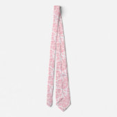 Blozende Roze Bloem Roos Patroon Necktie Stropdas (Achterkant)
