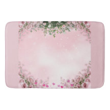 Blozende Roze Bloemen Badmat
