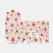 Blozende Roze Bloemen Feest Bedankdoosjes (Uitgevouwen)