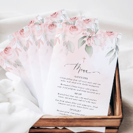 Blozende Roze Bloemen, Groene Planten, Boho, Doop 