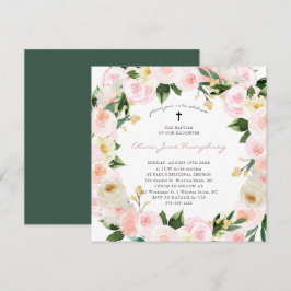 Blozende Roze Bloemen | Lente Zomer Bloemendoop Kaart