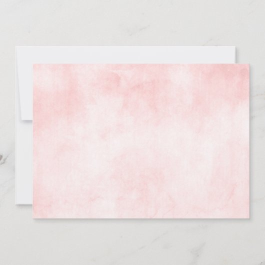 Blozende Roze Bloemen Moderne Geometrische Gouden Save The Date (Achterkant)