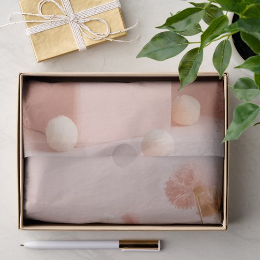 Blozende Roze Bloemen tissuepapier (Geschenk)