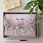Blozende Roze Bloemig Vloeipapier Tissuepapier (Geschenk)