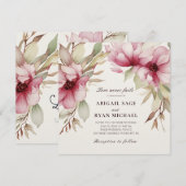 Blozende Roze Bloemige Liefde Faalt Nooit Bijbel B Kaart (Voorkant / Achterkant)