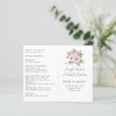 Blozende Roze Bloemige Saliebladeren Budget Bruilo (Staand voorkant)