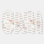 Blozende Roze Bloemige Theekrans Bruids Baby Showe Bedankdoosjes (Ongevouwen)