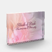 Blozende Roze Bloemliefde Fotoboek Fotoblokken (Links)