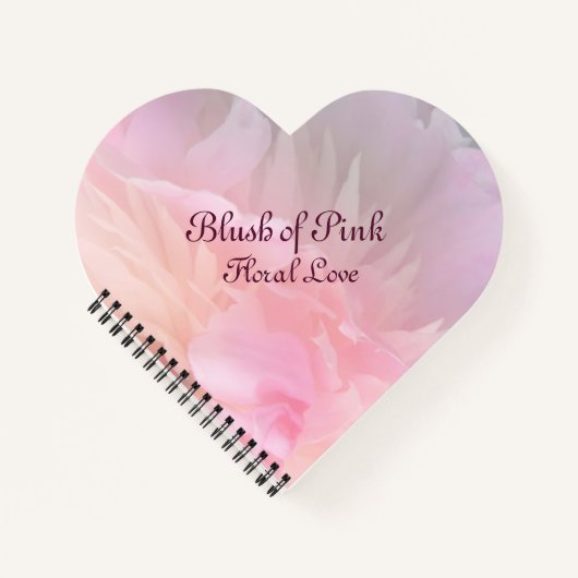 Blozende Roze Bloemliefde Notitieboek (Voorkant)