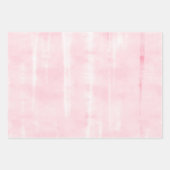 Blozende Roze & Crème Waterverf Bloemen en Subtiel Inpakpapier Vel (Voorkant 3)