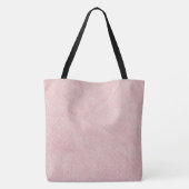 Blozende Roze Effen Getextureerde Kleur Tote Bag (Achterkant)
