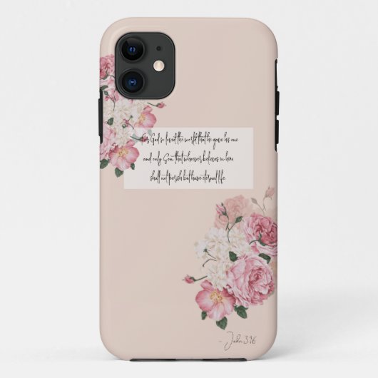 Blozende Roze Geloof Omringde Wijsheid Case-Mate iPhone Case (Achterkant)