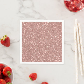 Blozende Roze Gesprokkeld Patroon Feestje Servet