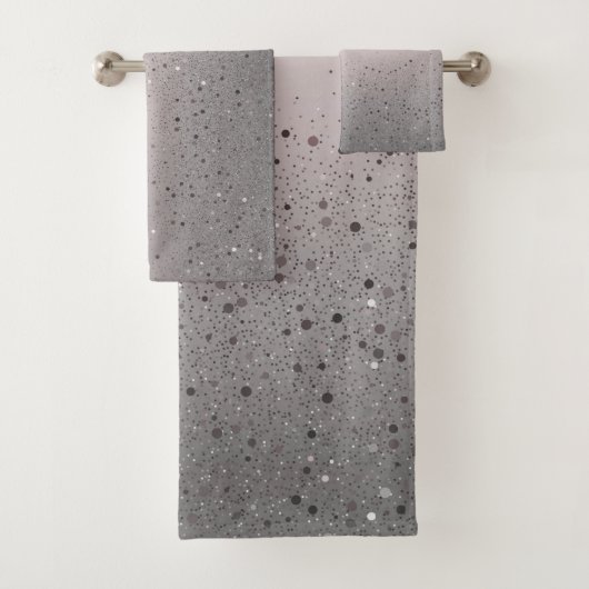 Blozende Roze Glitter Glans Bad Handdoek (Insitu)