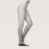 Blozende Roze Glitter Glans Leggings (Rechts)