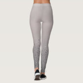 Blozende Roze Glitter Glans Leggings (Achterkant)