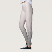 Blozende Roze Glitter Glans Leggings (Links)