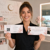 Blozende Roze Goud QR Schoonheidssalon Giftcertifi