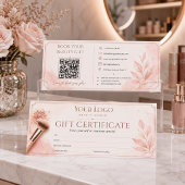 Blozende Roze Goud QR Schoonheidssalon Giftcertifi