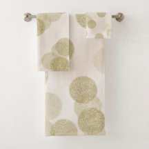 Blozende Roze & Gouden Glitter Stippen Chic Modern