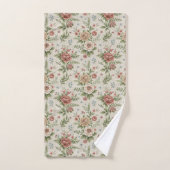 Blozende Roze Handdoeken Badaccent met Vintage-Inv (Handdoek)