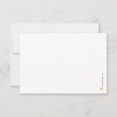 Blozende Roze Handgeschilderde Bruidsdouche 01 Bedankkaart (Achterkant)