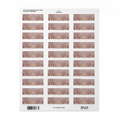 Blozende Roze Hemelse Maanfase Retouradres Etiket (Full Sheet)