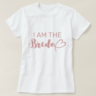 Blozende Roze Ik Ben De Bruid Bachelorette Groepsf T-shirt